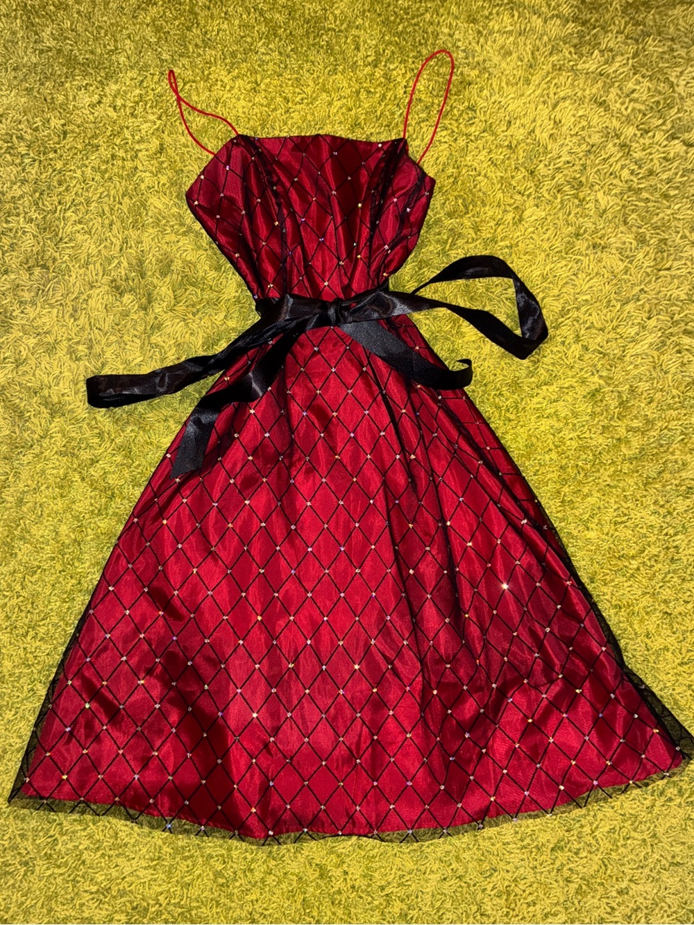 Vintage 90s Gothic Prom Formal Dress